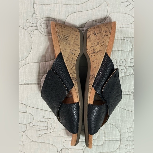 NEW Vionic Letitia Slide Sandal Sz 6.5 Black Adjustable Cork Sole - Picture 4 of 8